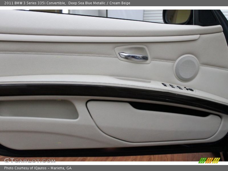 Deep Sea Blue Metallic / Cream Beige 2011 BMW 3 Series 335i Convertible