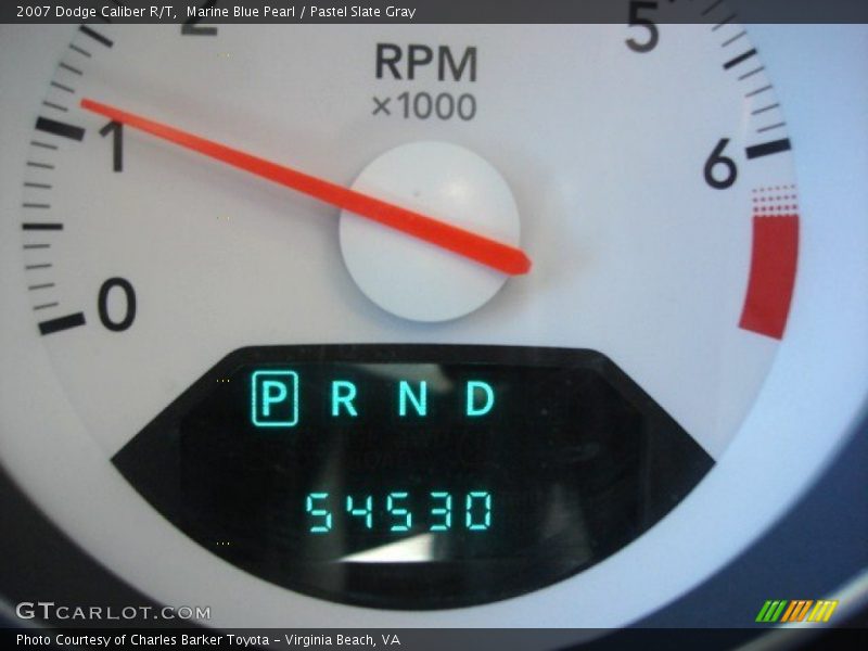 Marine Blue Pearl / Pastel Slate Gray 2007 Dodge Caliber R/T