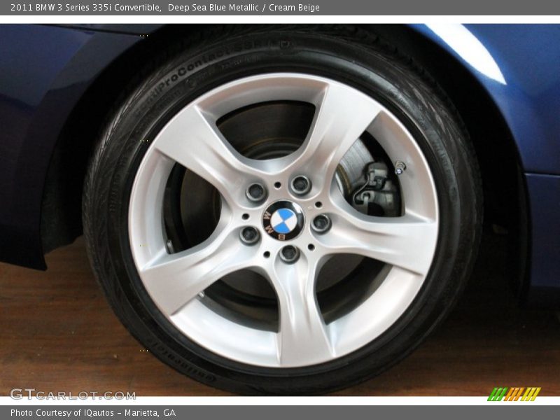 Deep Sea Blue Metallic / Cream Beige 2011 BMW 3 Series 335i Convertible