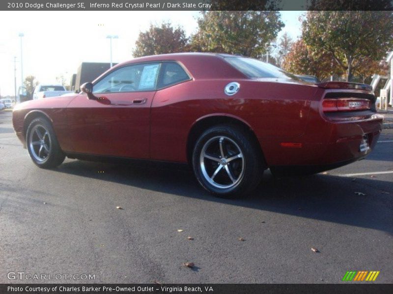 Inferno Red Crystal Pearl / Dark Slate Gray 2010 Dodge Challenger SE