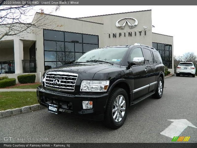 Liquid Onyx Black / Wheat 2010 Infiniti QX 56 4WD