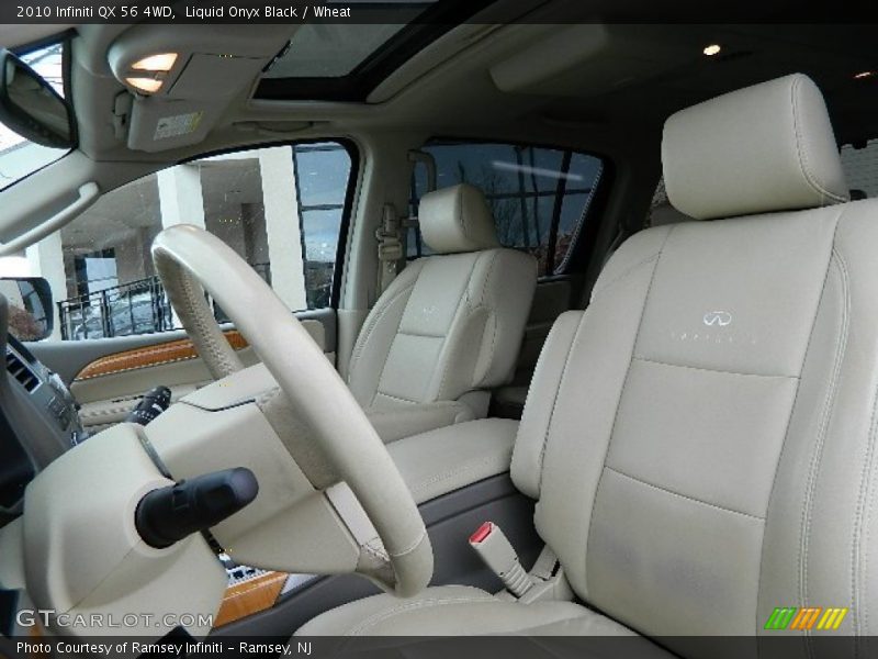 Liquid Onyx Black / Wheat 2010 Infiniti QX 56 4WD