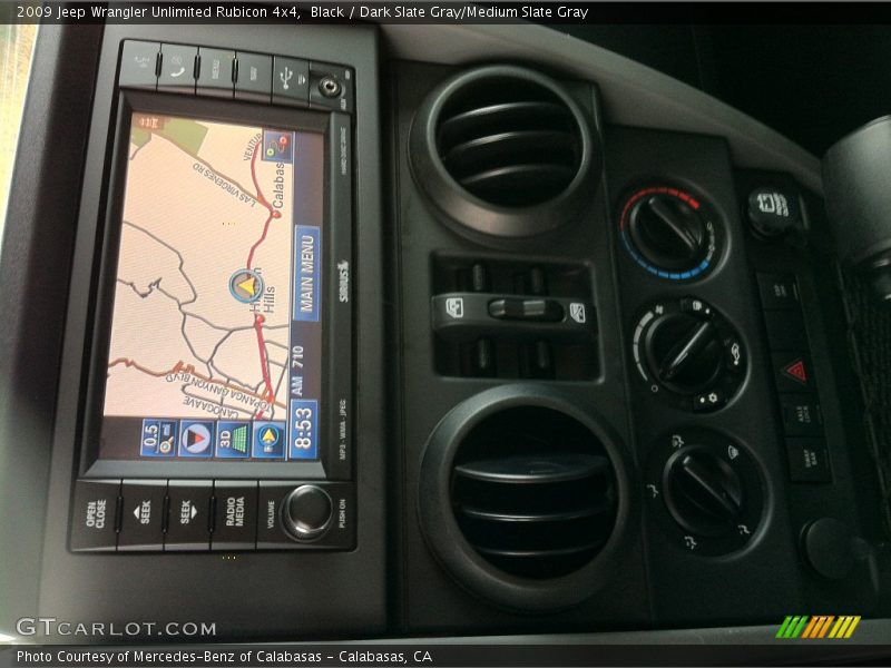 Black / Dark Slate Gray/Medium Slate Gray 2009 Jeep Wrangler Unlimited Rubicon 4x4