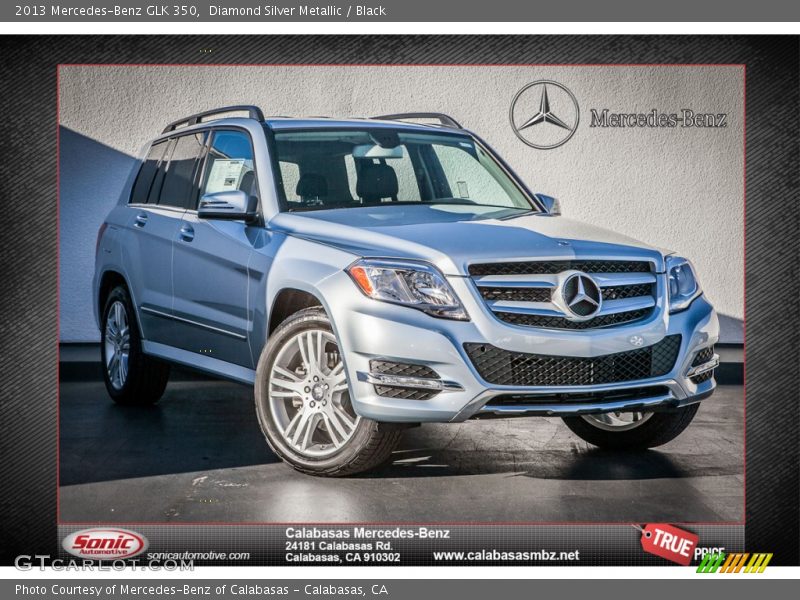 Diamond Silver Metallic / Black 2013 Mercedes-Benz GLK 350