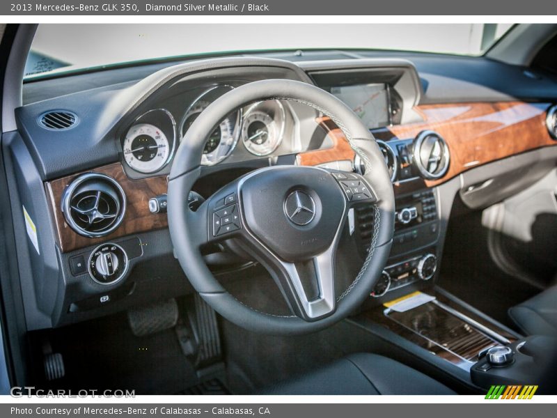 Diamond Silver Metallic / Black 2013 Mercedes-Benz GLK 350