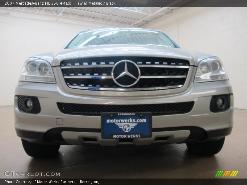 Pewter Metallic / Black 2007 Mercedes-Benz ML 350 4Matic