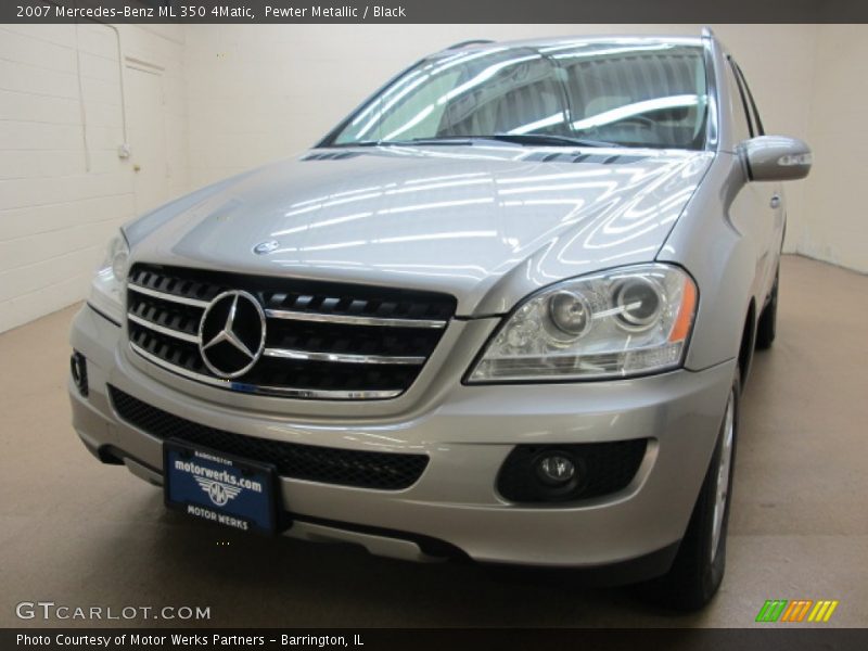 Pewter Metallic / Black 2007 Mercedes-Benz ML 350 4Matic