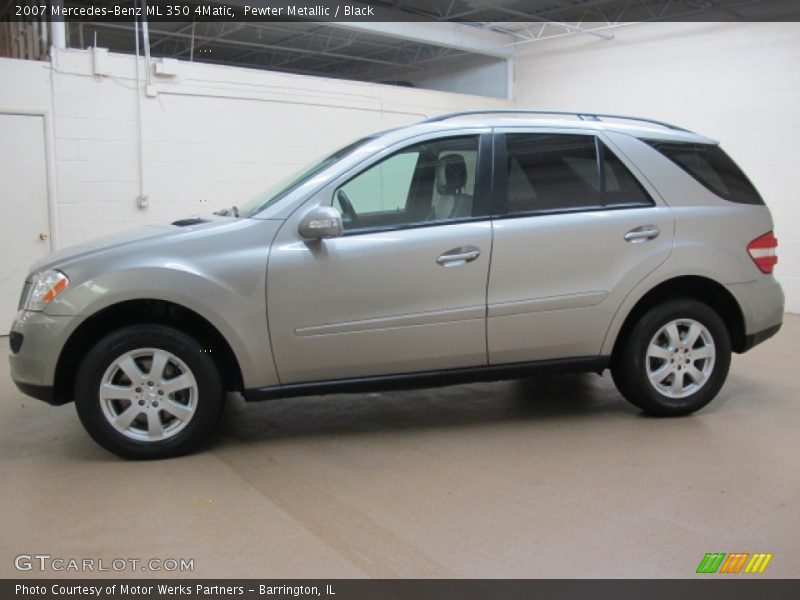 Pewter Metallic / Black 2007 Mercedes-Benz ML 350 4Matic