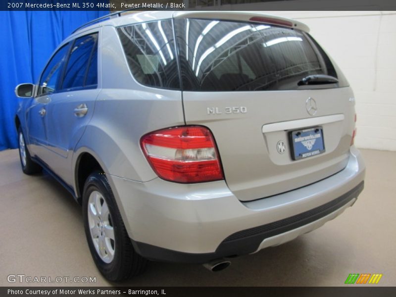 Pewter Metallic / Black 2007 Mercedes-Benz ML 350 4Matic