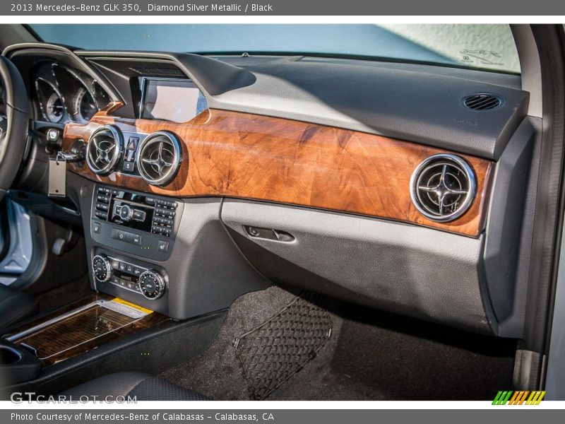 Diamond Silver Metallic / Black 2013 Mercedes-Benz GLK 350
