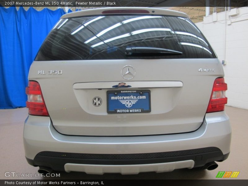 Pewter Metallic / Black 2007 Mercedes-Benz ML 350 4Matic