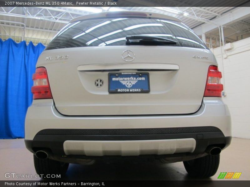 Pewter Metallic / Black 2007 Mercedes-Benz ML 350 4Matic