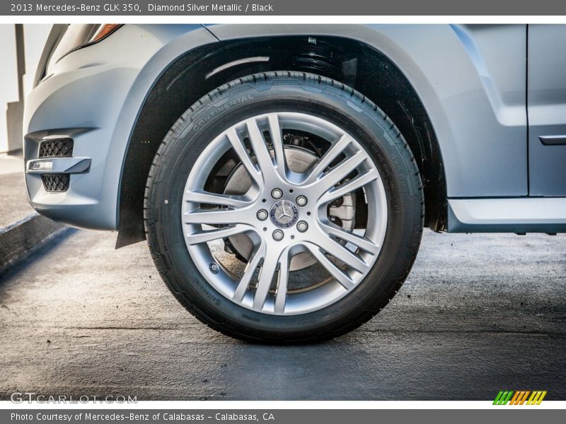 Diamond Silver Metallic / Black 2013 Mercedes-Benz GLK 350