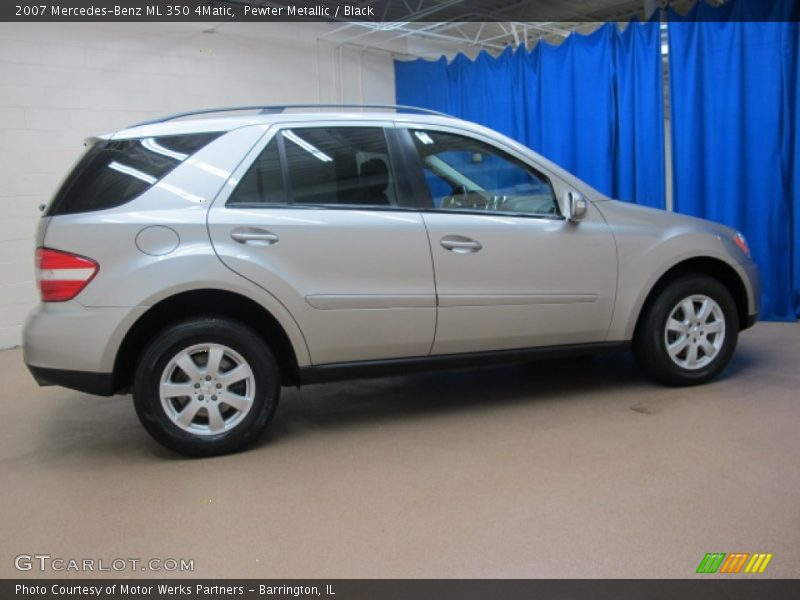 Pewter Metallic / Black 2007 Mercedes-Benz ML 350 4Matic