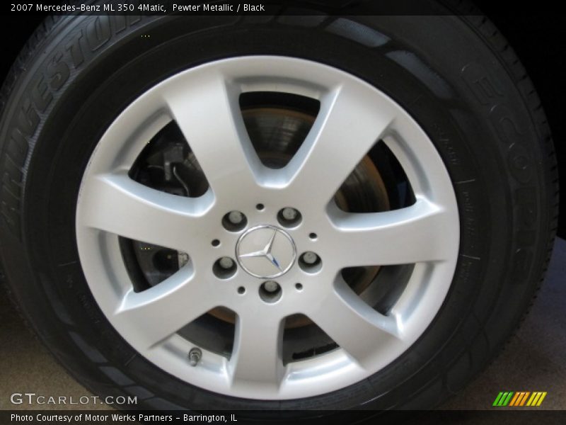 Pewter Metallic / Black 2007 Mercedes-Benz ML 350 4Matic