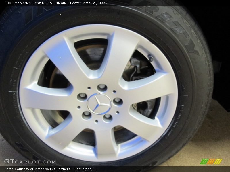 Pewter Metallic / Black 2007 Mercedes-Benz ML 350 4Matic
