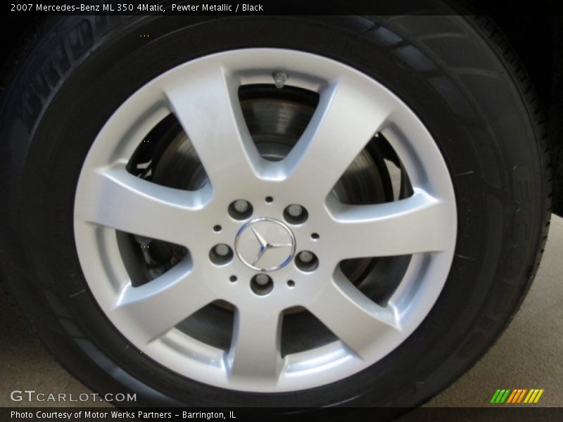 Pewter Metallic / Black 2007 Mercedes-Benz ML 350 4Matic