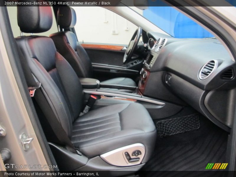Pewter Metallic / Black 2007 Mercedes-Benz ML 350 4Matic