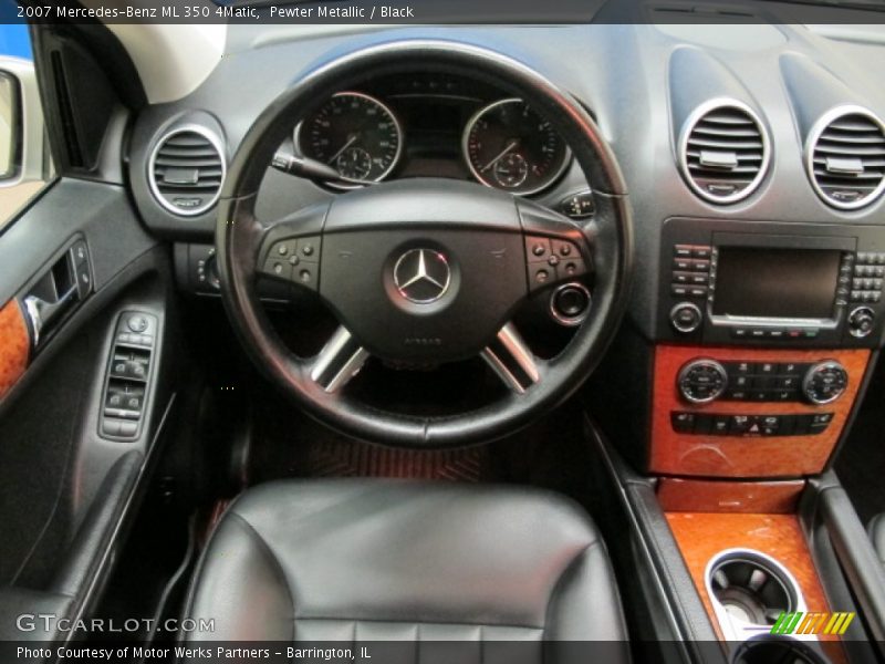 Pewter Metallic / Black 2007 Mercedes-Benz ML 350 4Matic