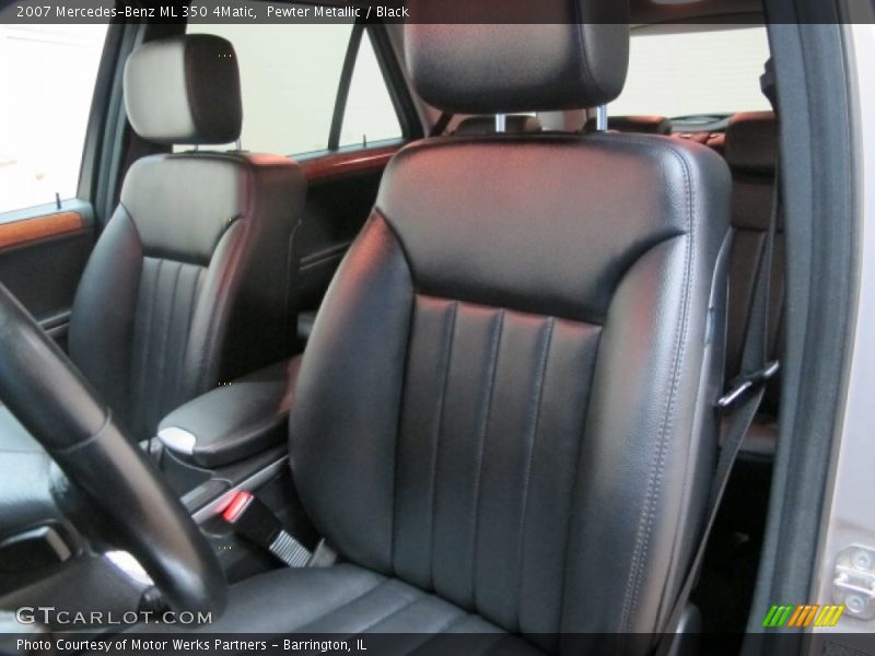 Pewter Metallic / Black 2007 Mercedes-Benz ML 350 4Matic