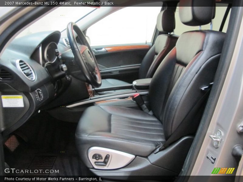 Pewter Metallic / Black 2007 Mercedes-Benz ML 350 4Matic