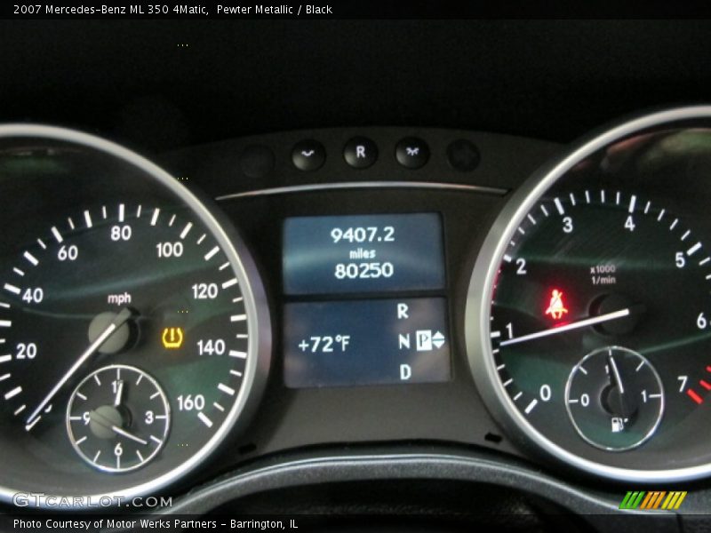 Pewter Metallic / Black 2007 Mercedes-Benz ML 350 4Matic