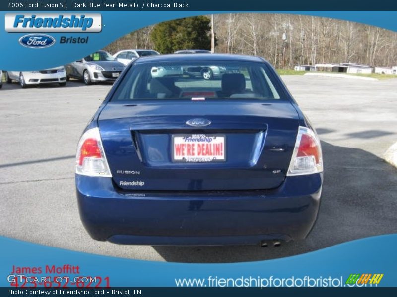Dark Blue Pearl Metallic / Charcoal Black 2006 Ford Fusion SE