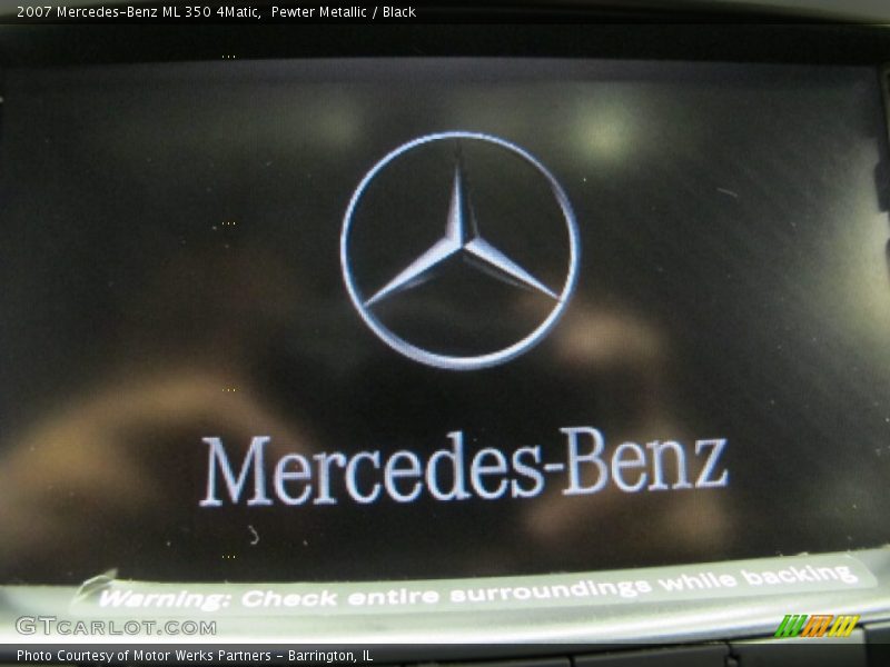 Pewter Metallic / Black 2007 Mercedes-Benz ML 350 4Matic