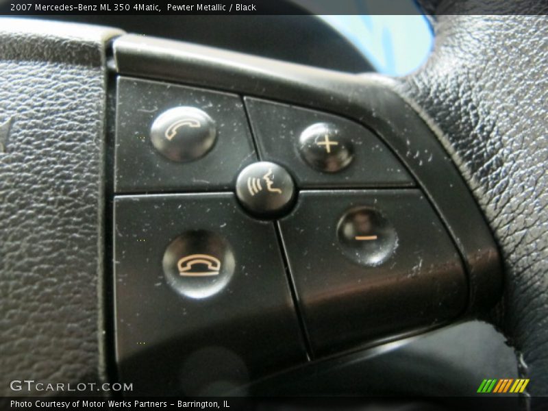 Pewter Metallic / Black 2007 Mercedes-Benz ML 350 4Matic