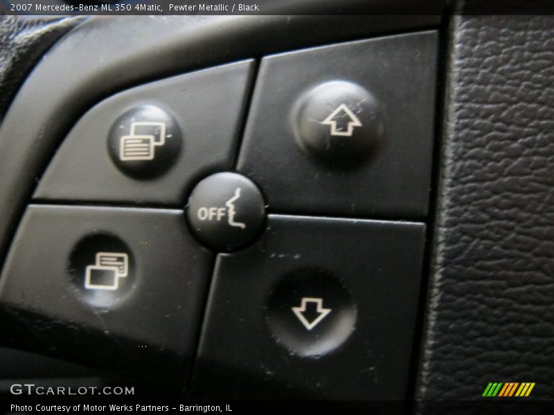 Pewter Metallic / Black 2007 Mercedes-Benz ML 350 4Matic