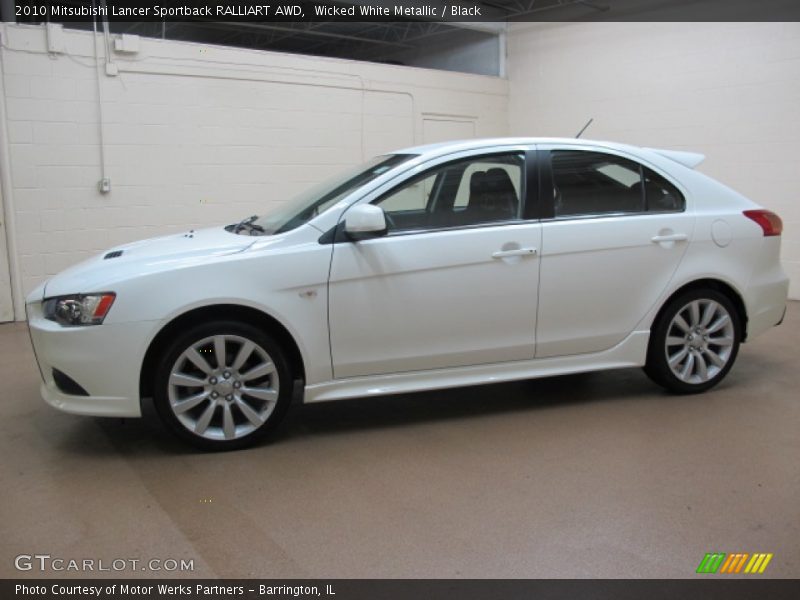  2010 Lancer Sportback RALLIART AWD Wicked White Metallic