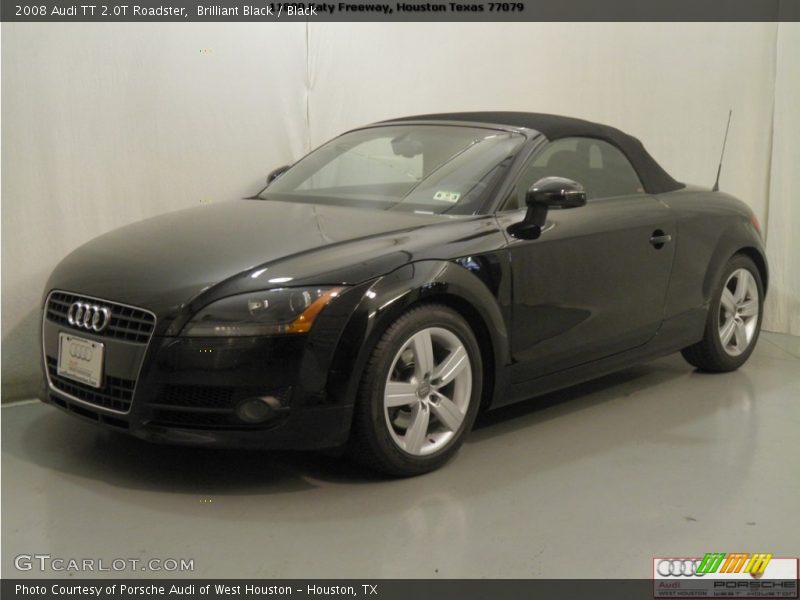 Brilliant Black / Black 2008 Audi TT 2.0T Roadster