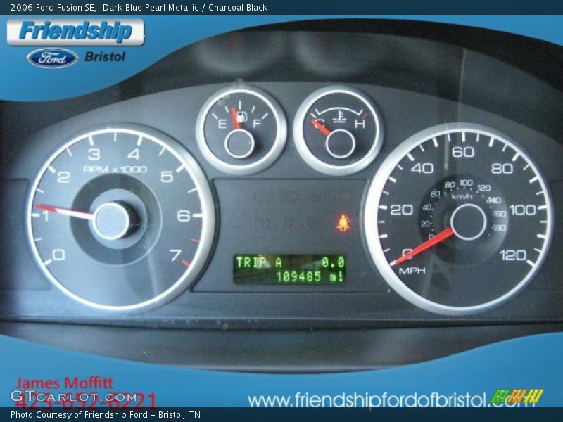 Dark Blue Pearl Metallic / Charcoal Black 2006 Ford Fusion SE