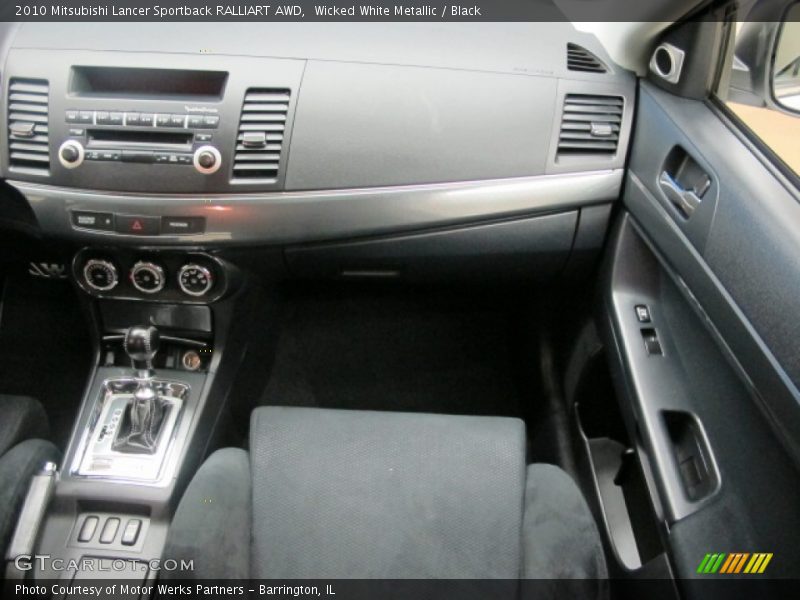 Wicked White Metallic / Black 2010 Mitsubishi Lancer Sportback RALLIART AWD