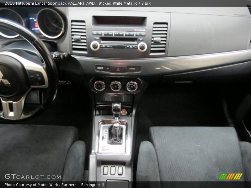 Wicked White Metallic / Black 2010 Mitsubishi Lancer Sportback RALLIART AWD