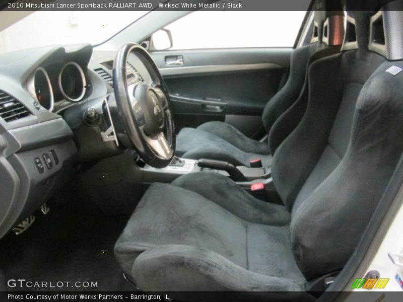 Front Seat of 2010 Lancer Sportback RALLIART AWD