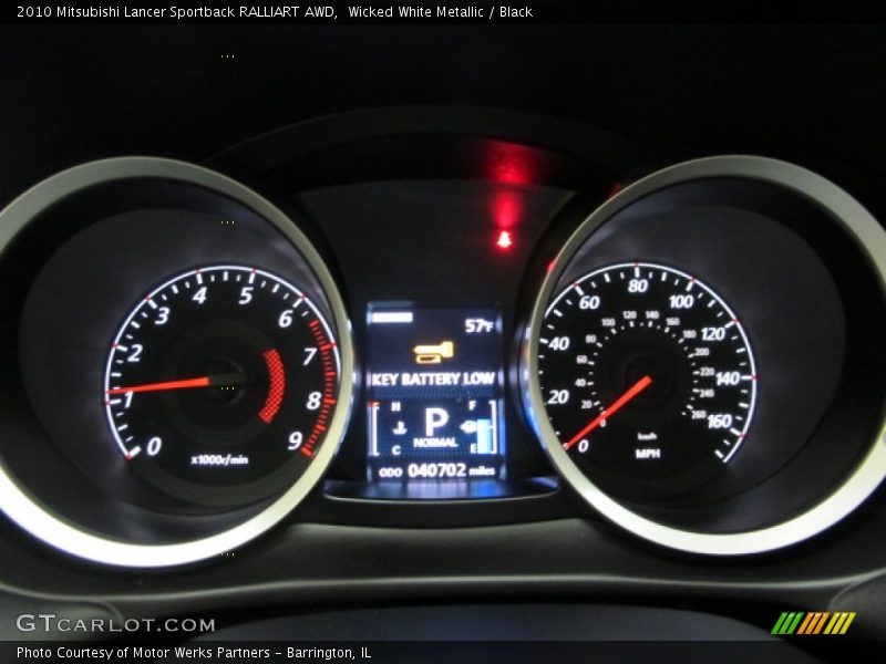  2010 Lancer Sportback RALLIART AWD Sportback RALLIART AWD Gauges