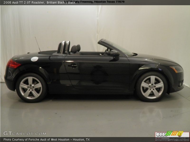 Brilliant Black / Black 2008 Audi TT 2.0T Roadster