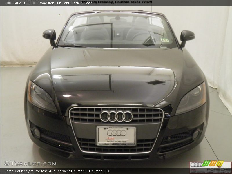 Brilliant Black / Black 2008 Audi TT 2.0T Roadster