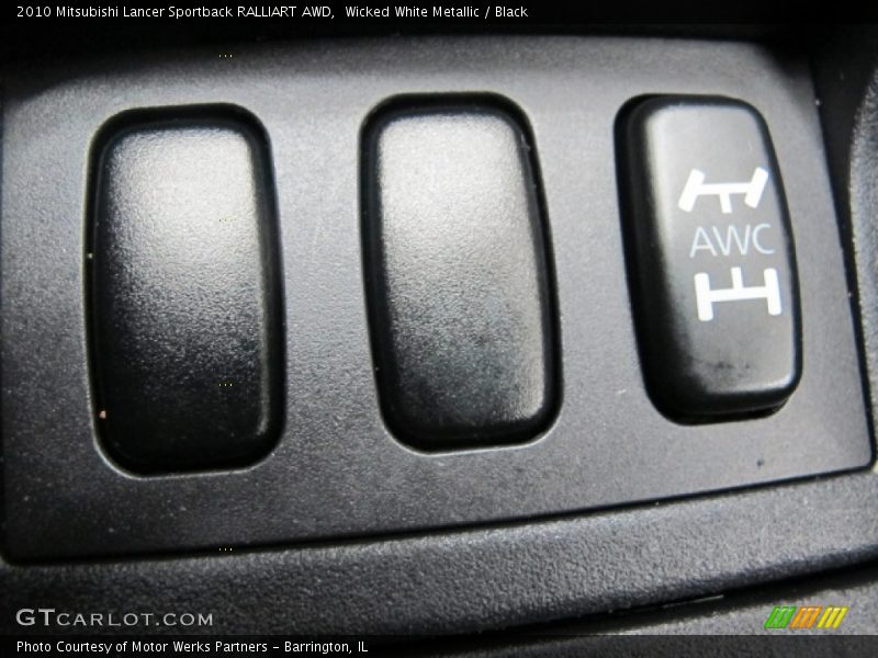 Controls of 2010 Lancer Sportback RALLIART AWD