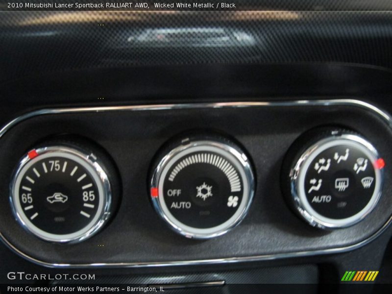 Wicked White Metallic / Black 2010 Mitsubishi Lancer Sportback RALLIART AWD