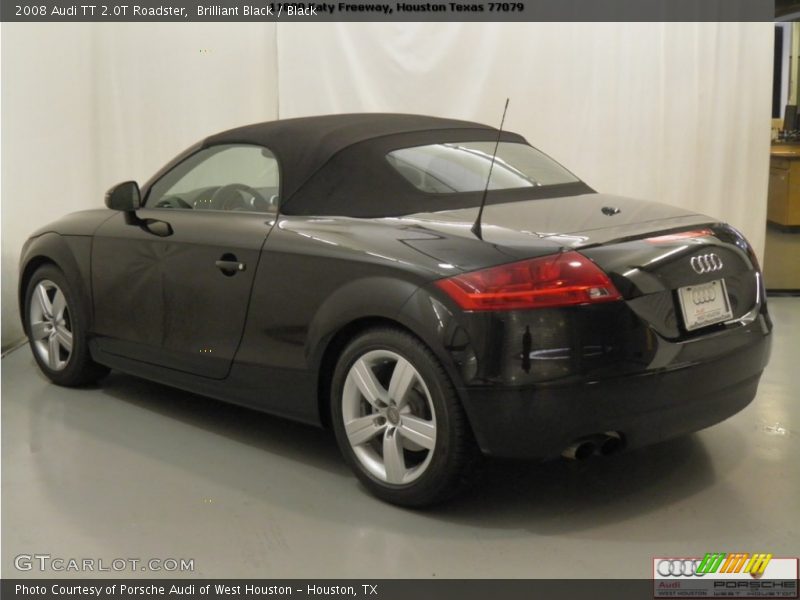 Brilliant Black / Black 2008 Audi TT 2.0T Roadster