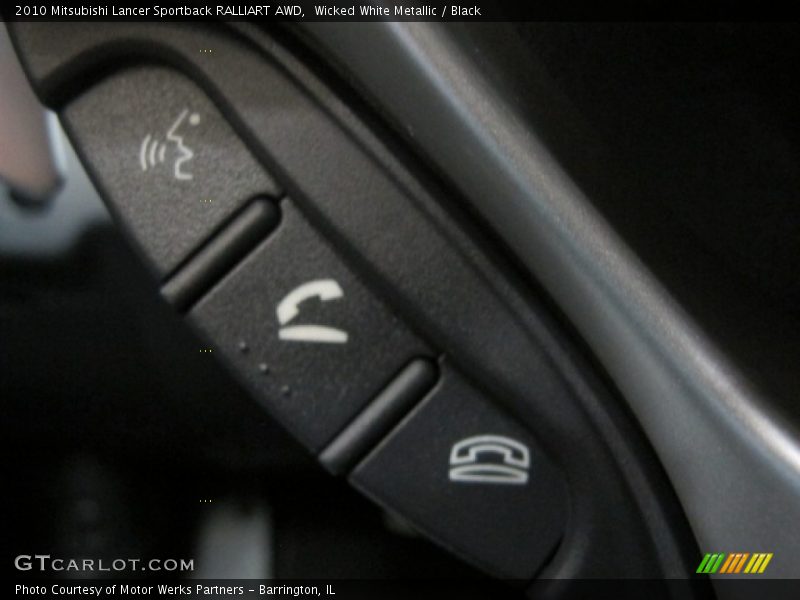 Wicked White Metallic / Black 2010 Mitsubishi Lancer Sportback RALLIART AWD
