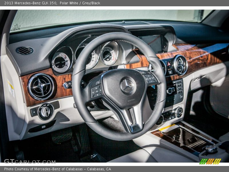 Polar White / Grey/Black 2013 Mercedes-Benz GLK 350