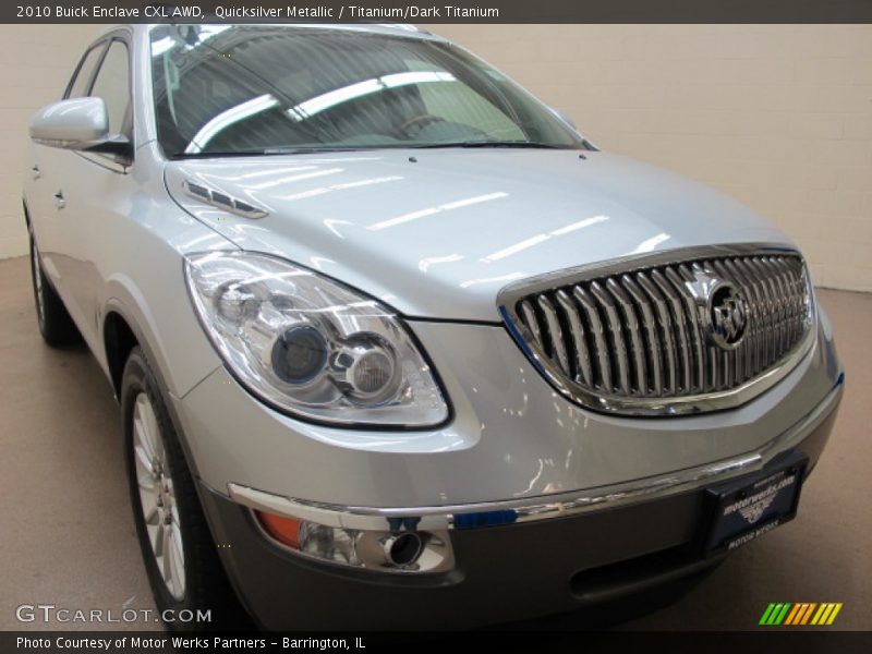 Quicksilver Metallic / Titanium/Dark Titanium 2010 Buick Enclave CXL AWD
