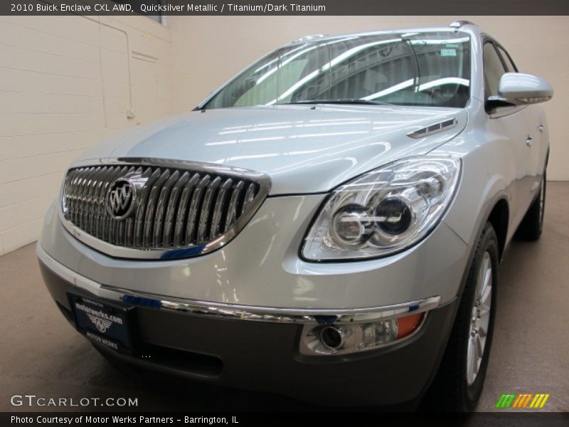 Quicksilver Metallic / Titanium/Dark Titanium 2010 Buick Enclave CXL AWD
