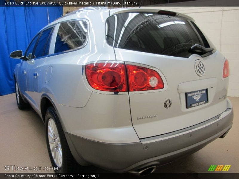 Quicksilver Metallic / Titanium/Dark Titanium 2010 Buick Enclave CXL AWD