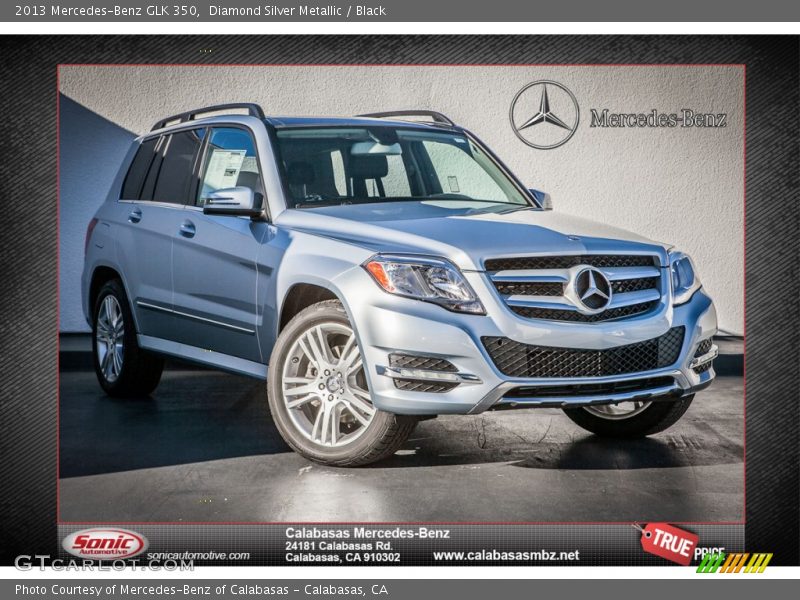 Diamond Silver Metallic / Black 2013 Mercedes-Benz GLK 350