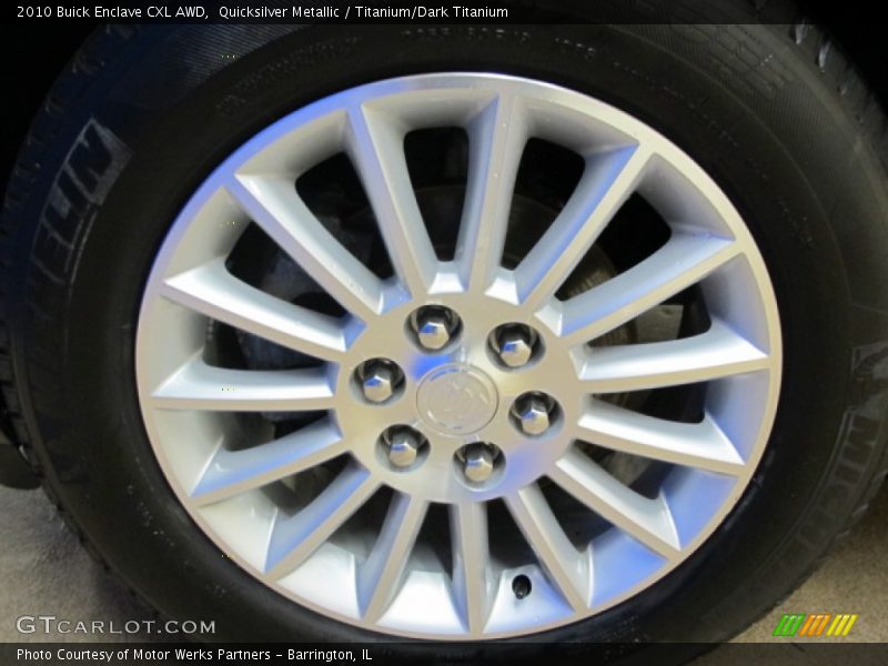 Quicksilver Metallic / Titanium/Dark Titanium 2010 Buick Enclave CXL AWD