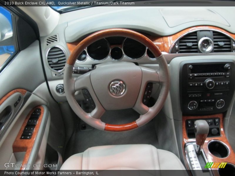 Quicksilver Metallic / Titanium/Dark Titanium 2010 Buick Enclave CXL AWD